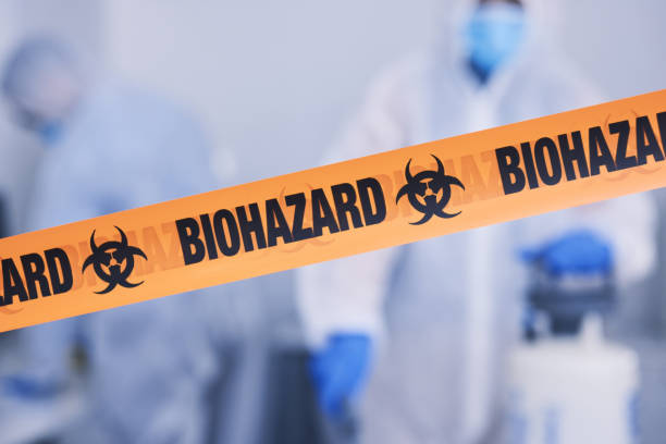 Professional Biohazard Cleanup technician working in Thurston, NE